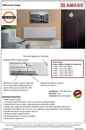 Radiator Visage economic cu inmagazinare caldura. Eficient si elegant